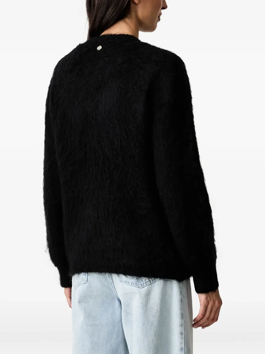 crystal-embellished fluffy cardigan 3