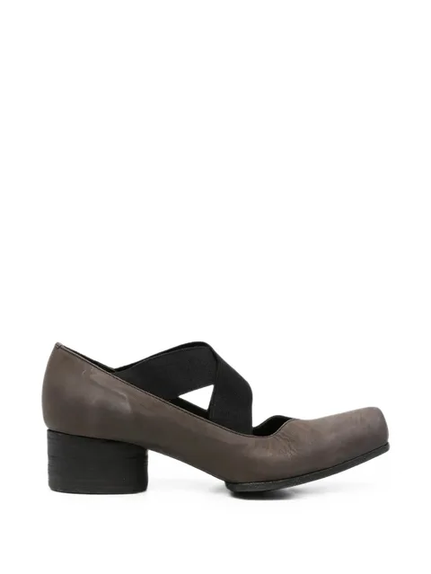 cross-strap square-toe pumps