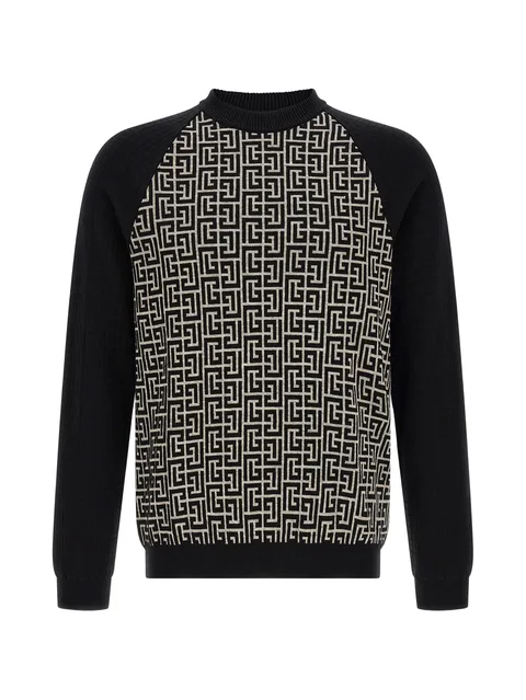 PB monogram jacquard sweater