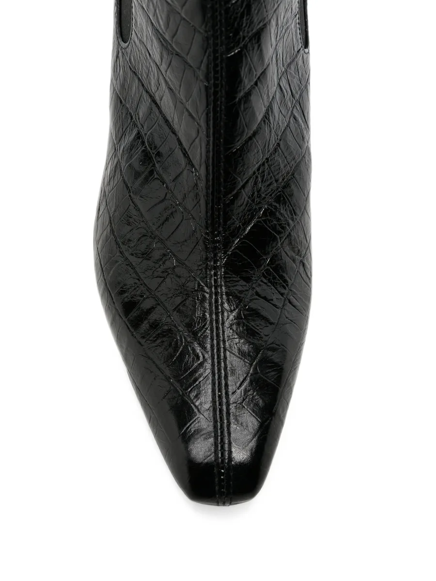 Coronel croc-effect ankle boots 4