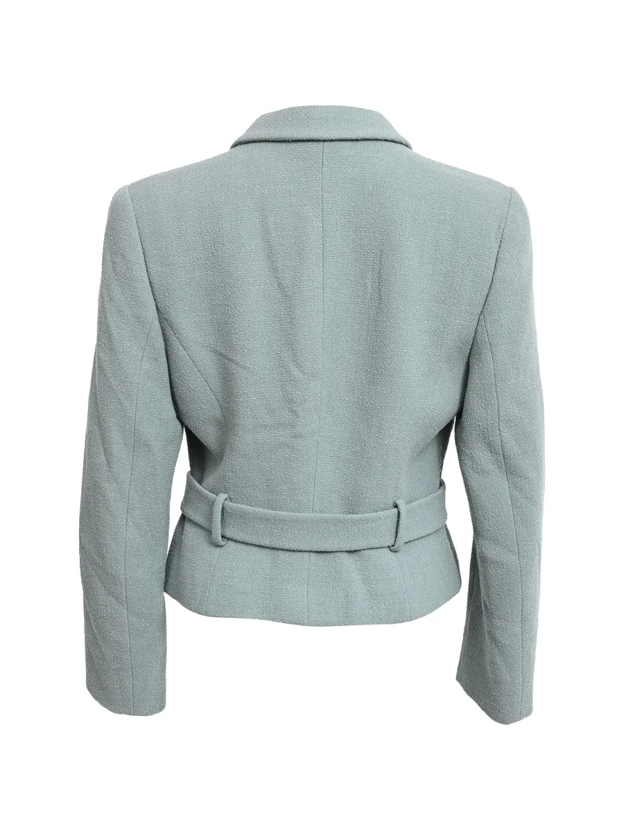 Belted cropped blazer 2