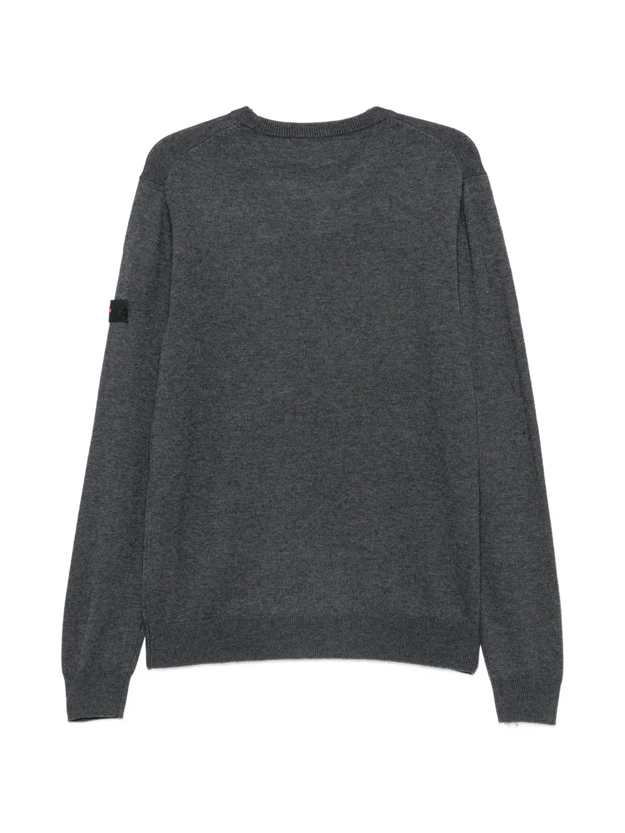 logo-patch crew-neck sweater 2