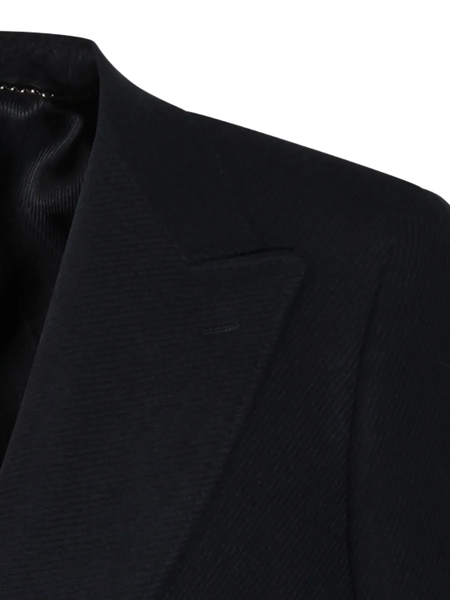 double-breasted peak-lapels coat 4