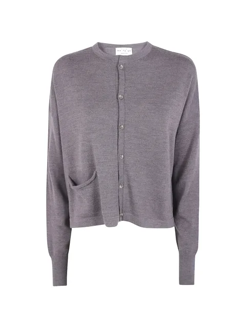 patch-pocket cardigan