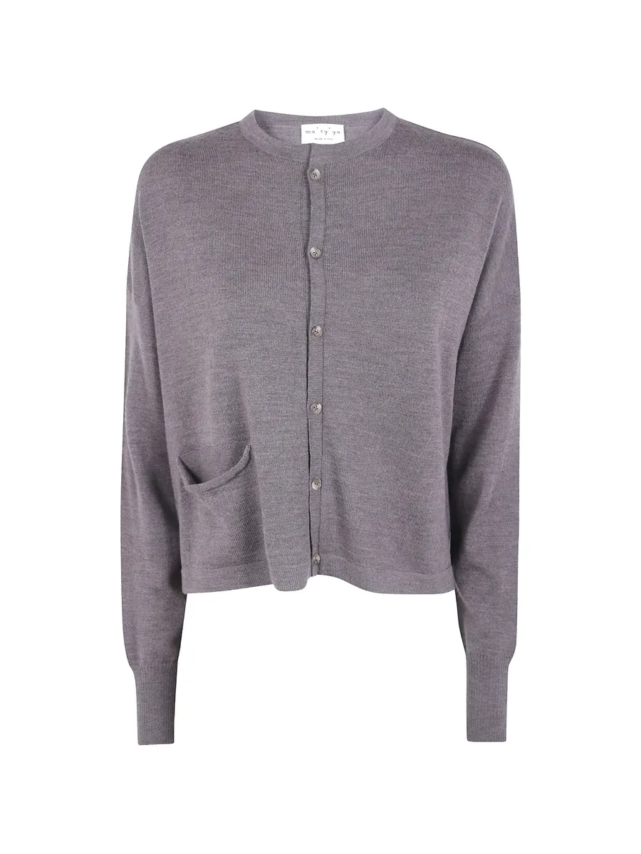 patch-pocket cardigan 1