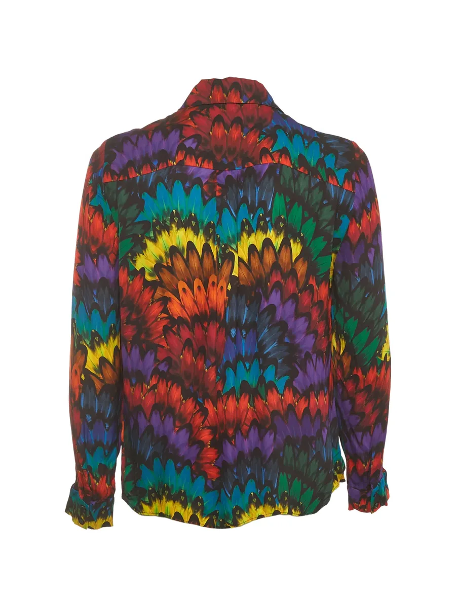 printed crepe shirt 2