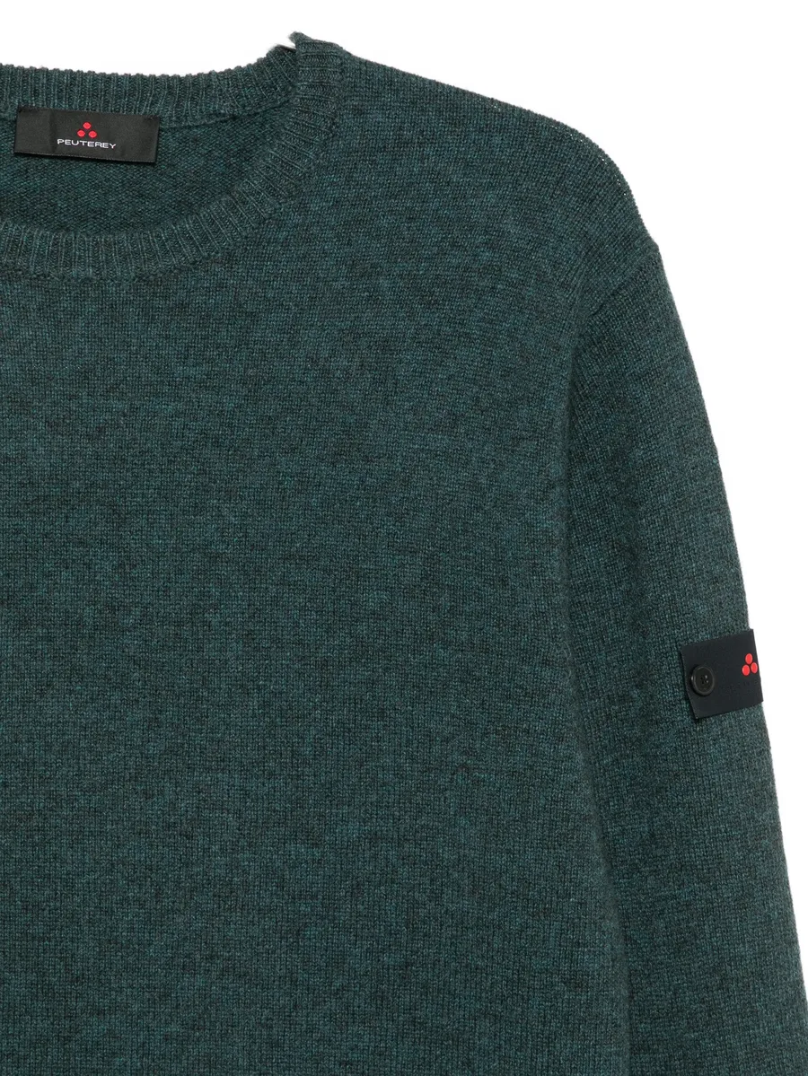 logo-patch crew-neck sweater 3