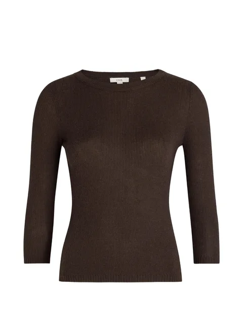 ribbed-knit sweater
