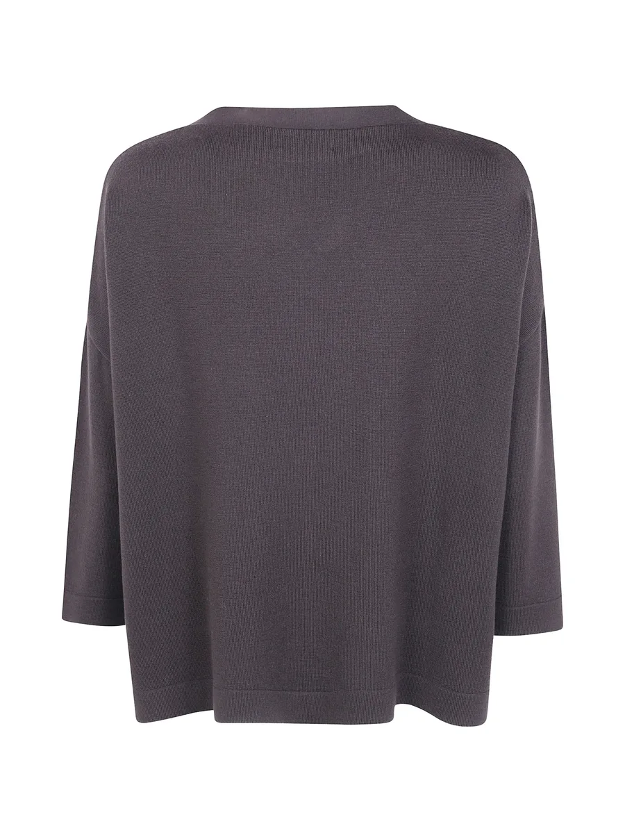 fine-knit boat-neck sweater 2