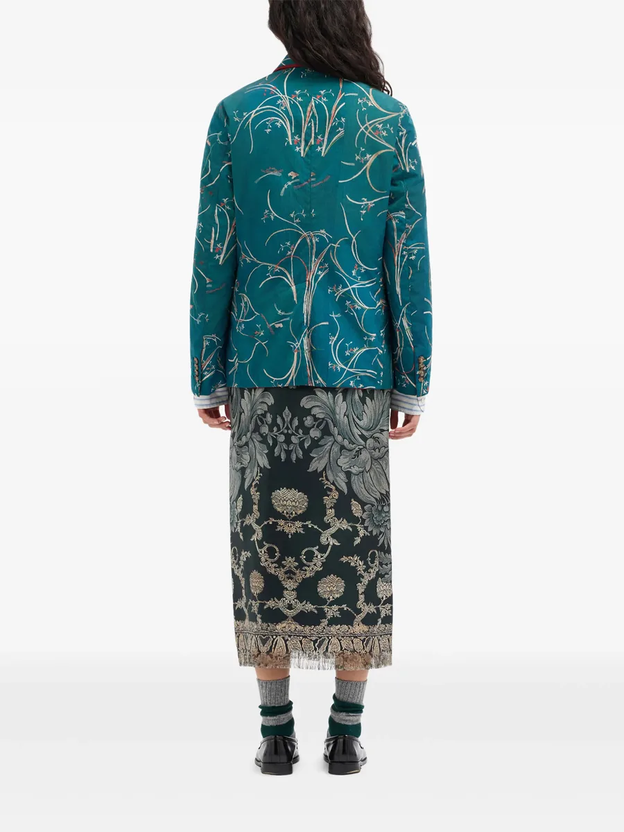 Integra floral-print double-breasted blazer 4