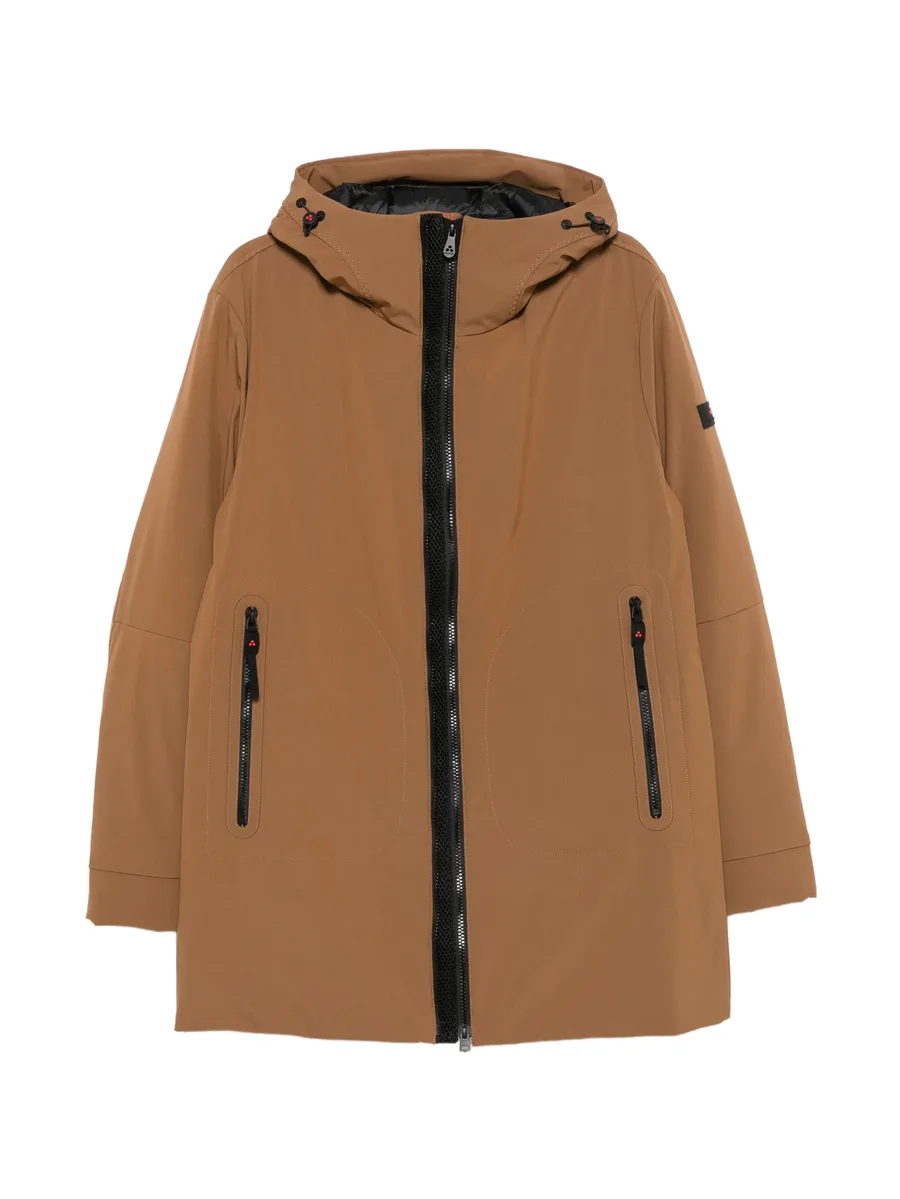 hooded zip-up coat 1