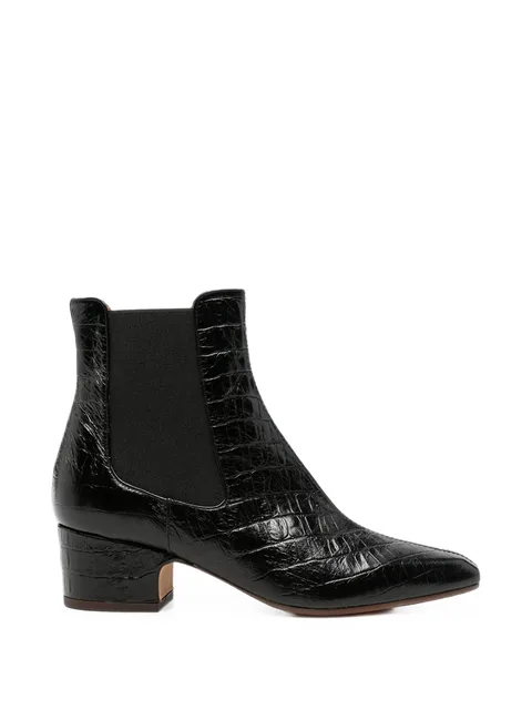 Coronel croc-effect ankle boots