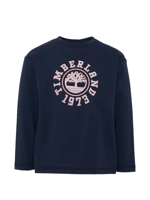 logo-printed long-sleeved T-shirt