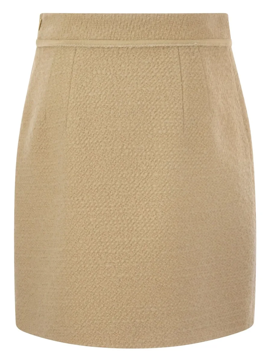 bouclé mini skirt 4