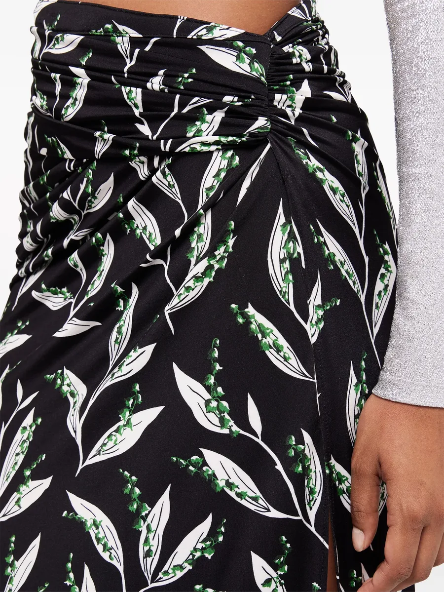 graphic-print high-waist maxi skirt 7
