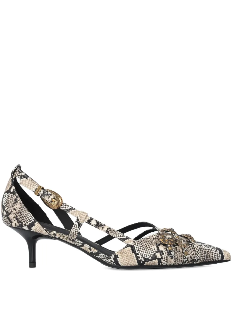 snakeskin-effect pumps 2