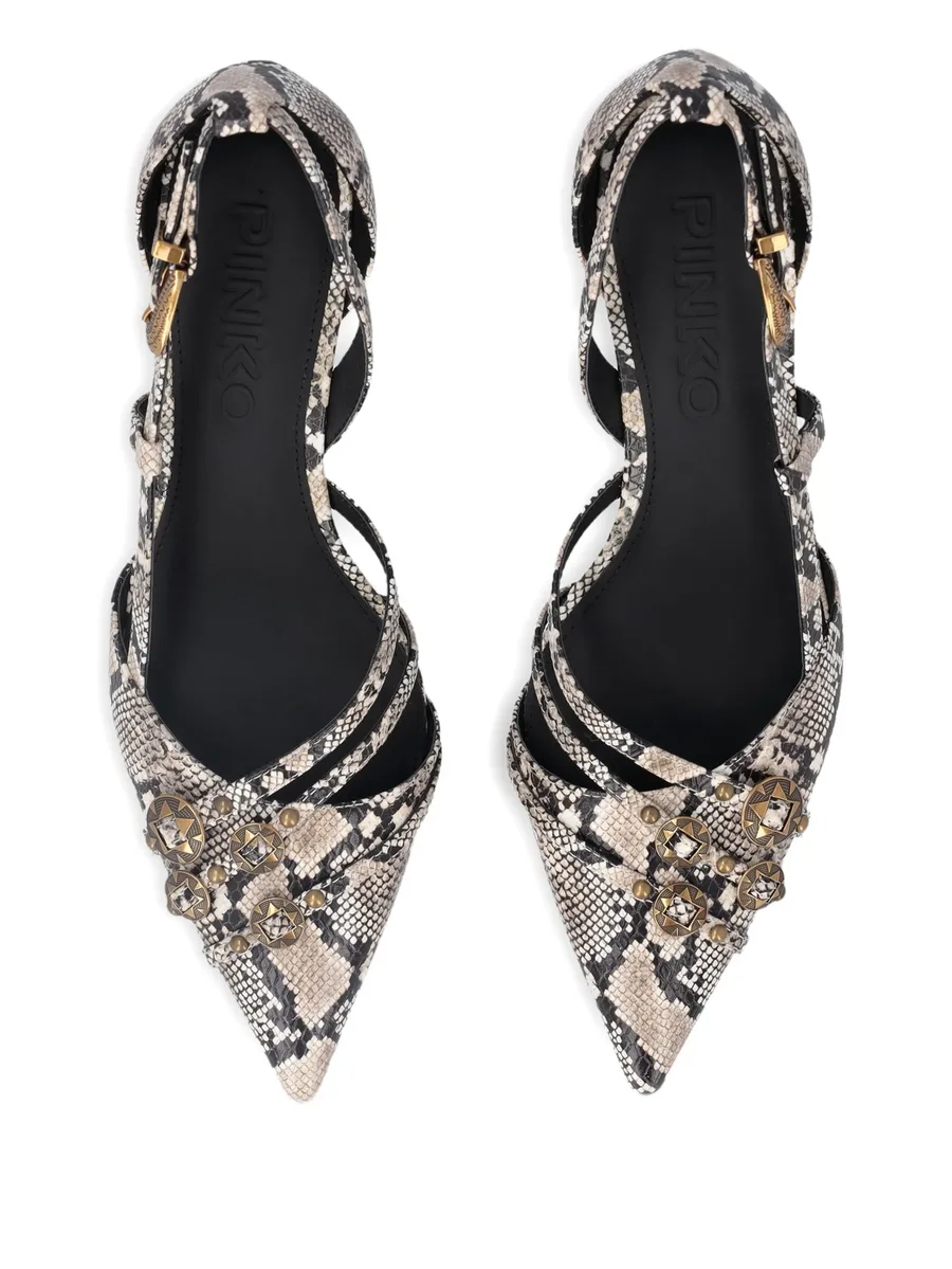 snakeskin-effect pumps 8