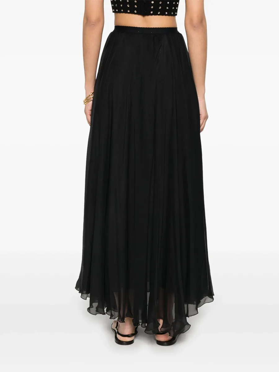 silk georgette maxi skirt 8