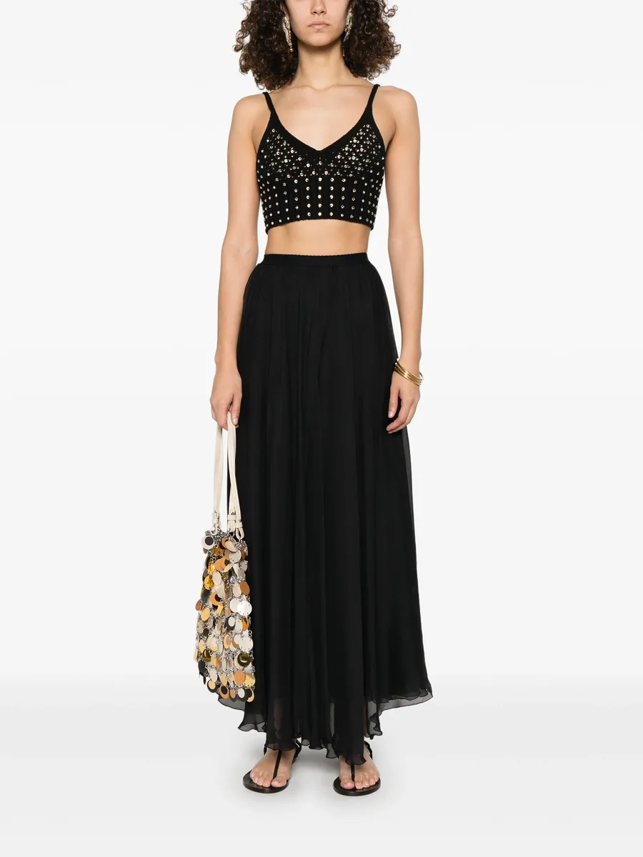 silk georgette maxi skirt 3