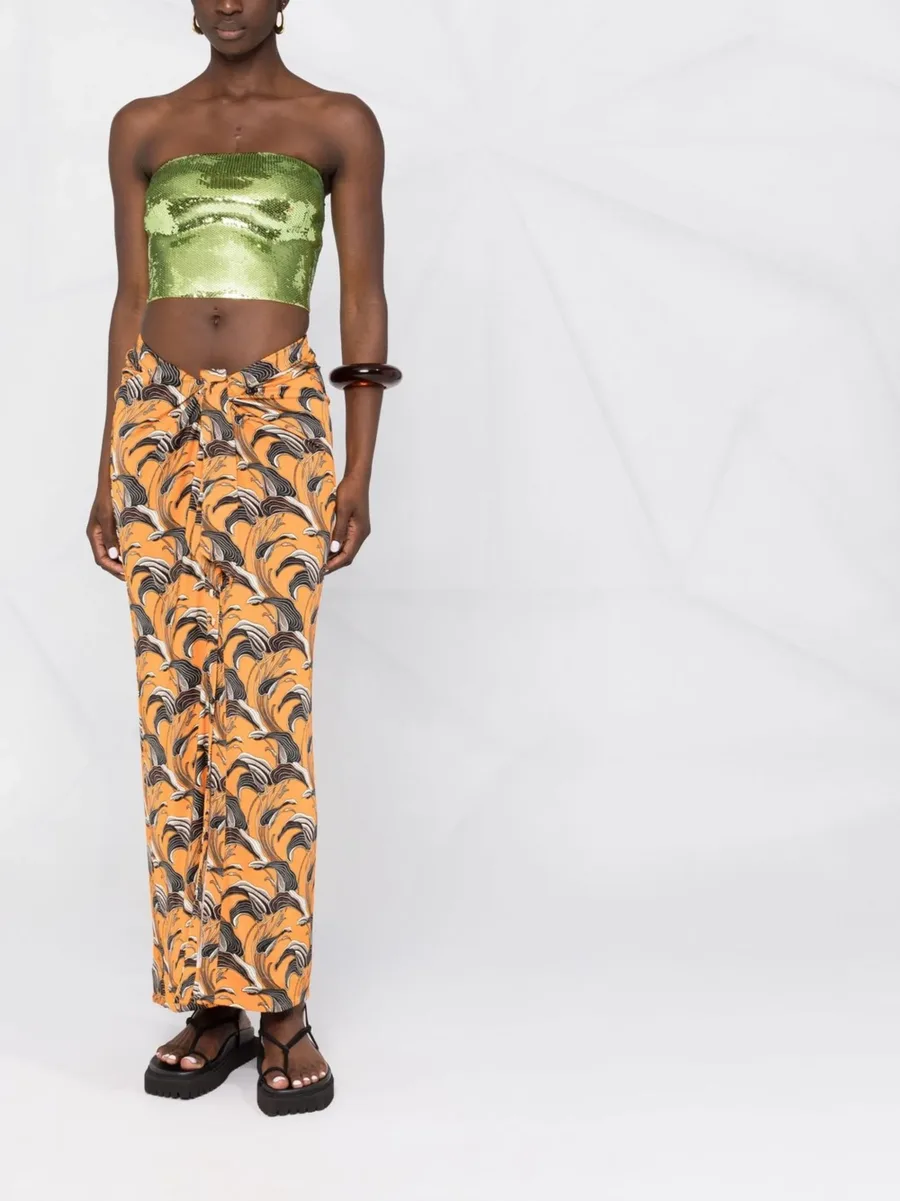 printed ruched skirt 3