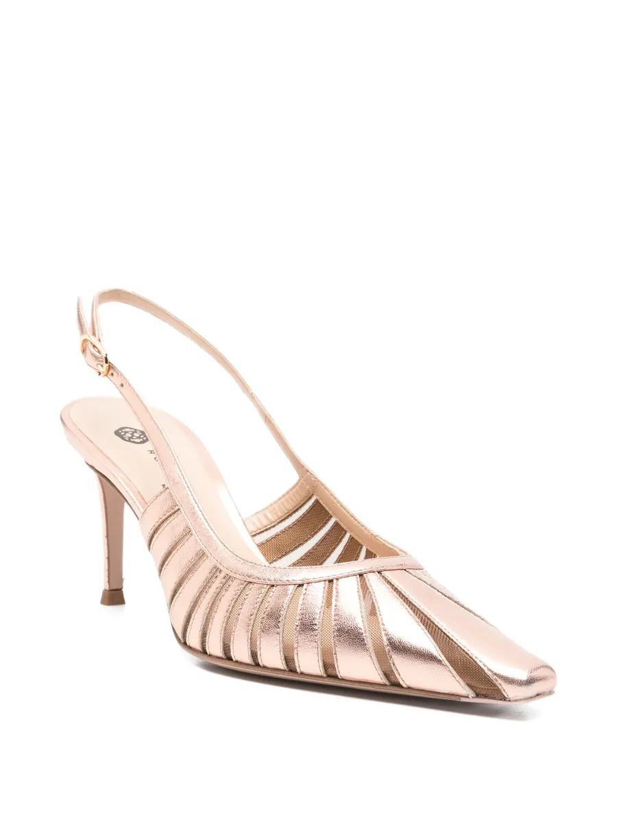 Sunny pointed cut-out pumps 4