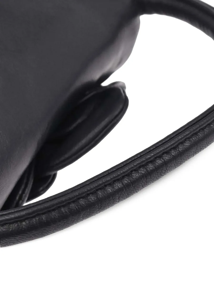 1990-2000s flower-detail leather tote bag 8
