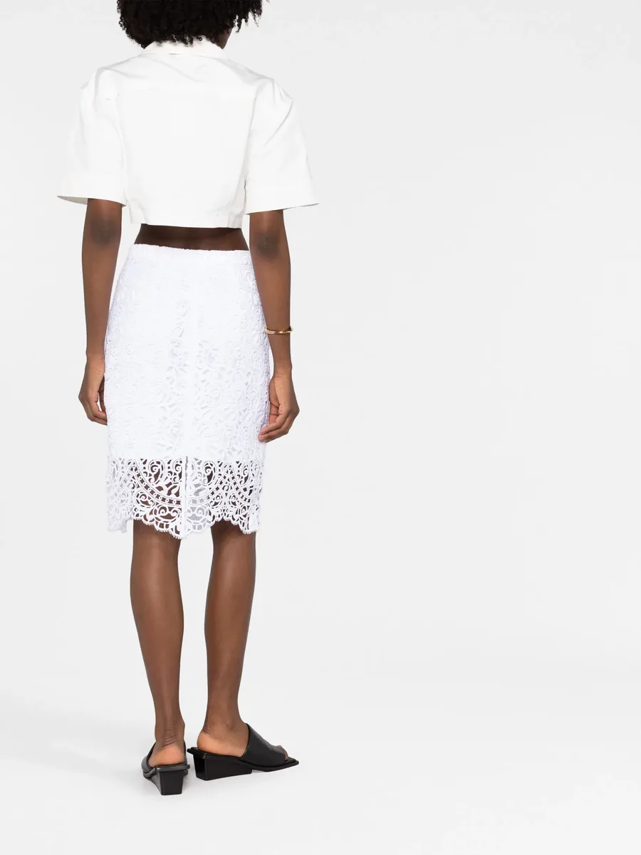 lace high-waisted midi skirt 12