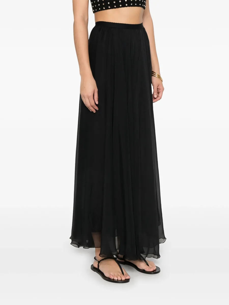 silk georgette maxi skirt 5