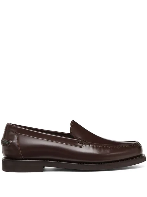 leather loafers