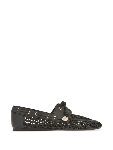 Pliaria crochet leather loafers