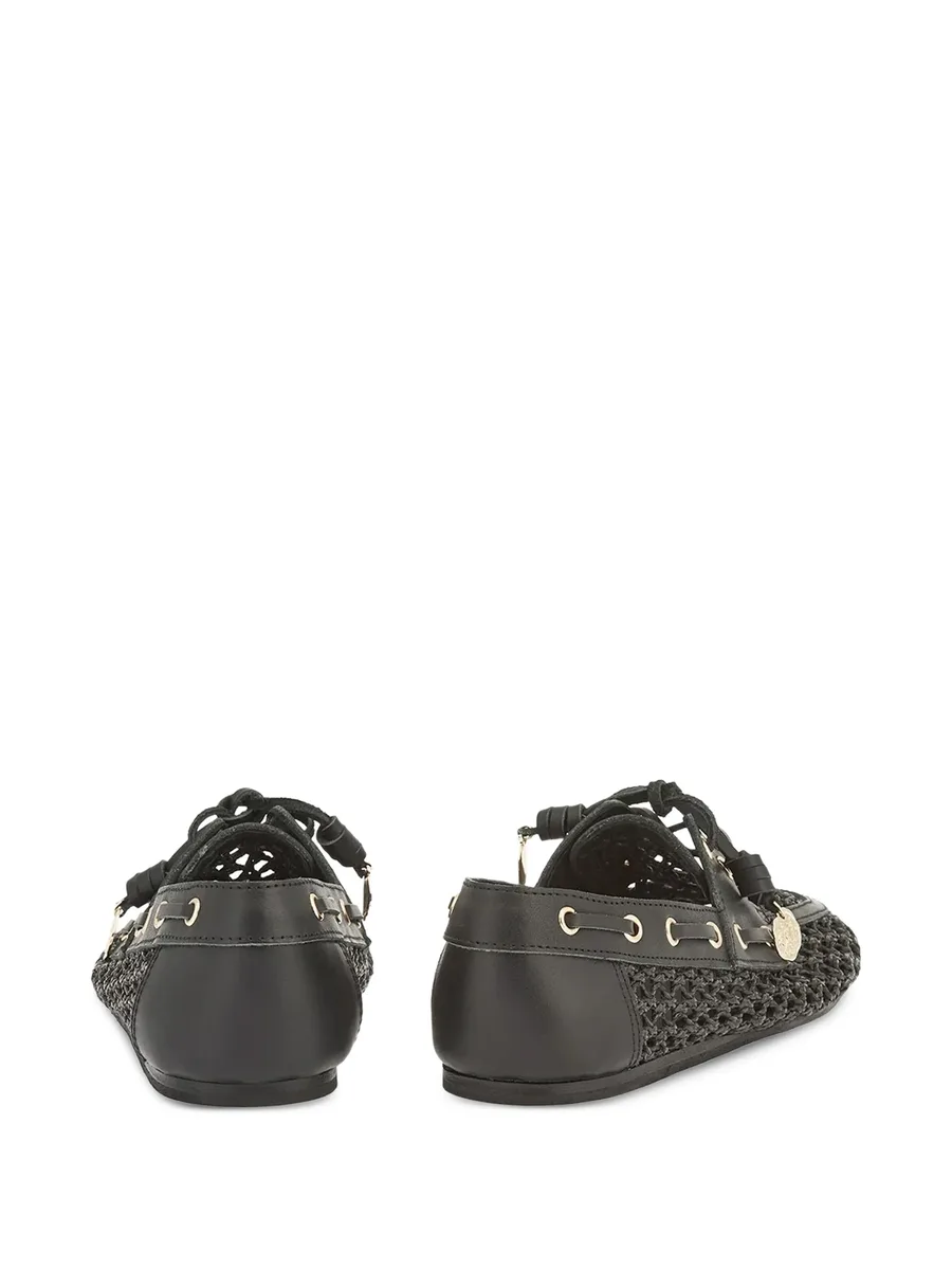 Pliaria crochet leather loafers 4
