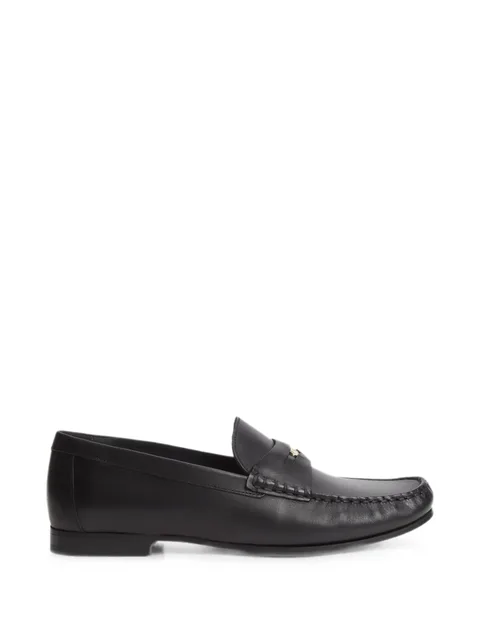 TH Monogram logo-plaque leather penny loafers