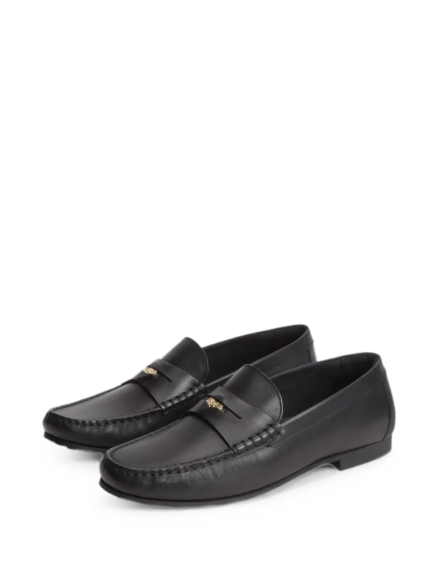 TH Monogram logo-plaque leather penny loafers 3