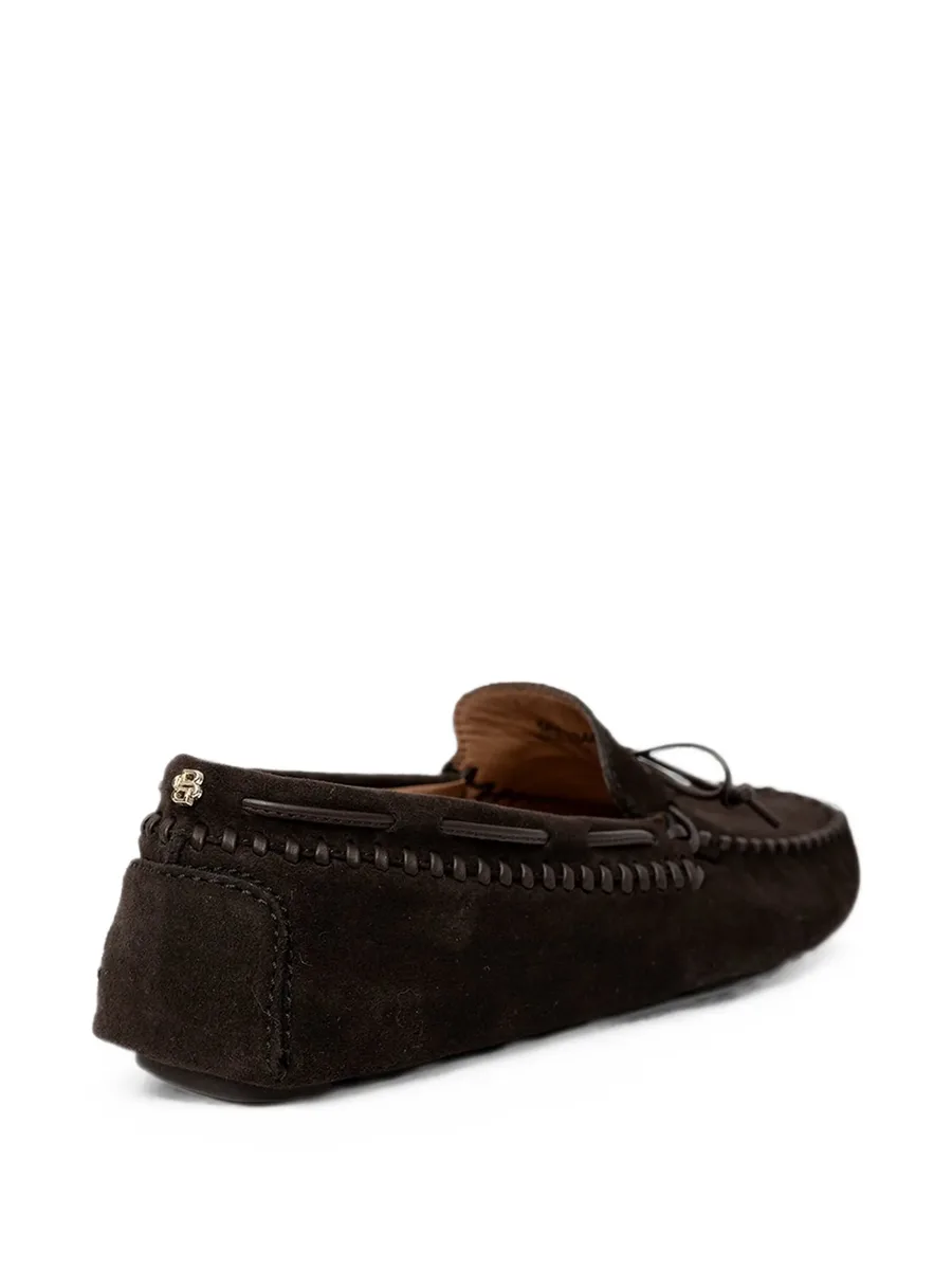bow-detail whipstitch-trim loafers 9