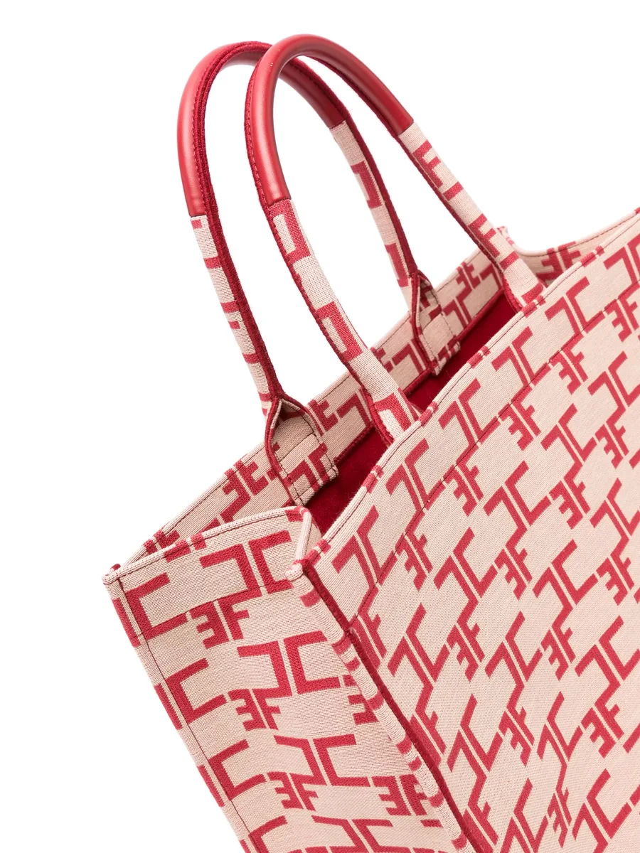 large monogram-jacquard tote bag 7