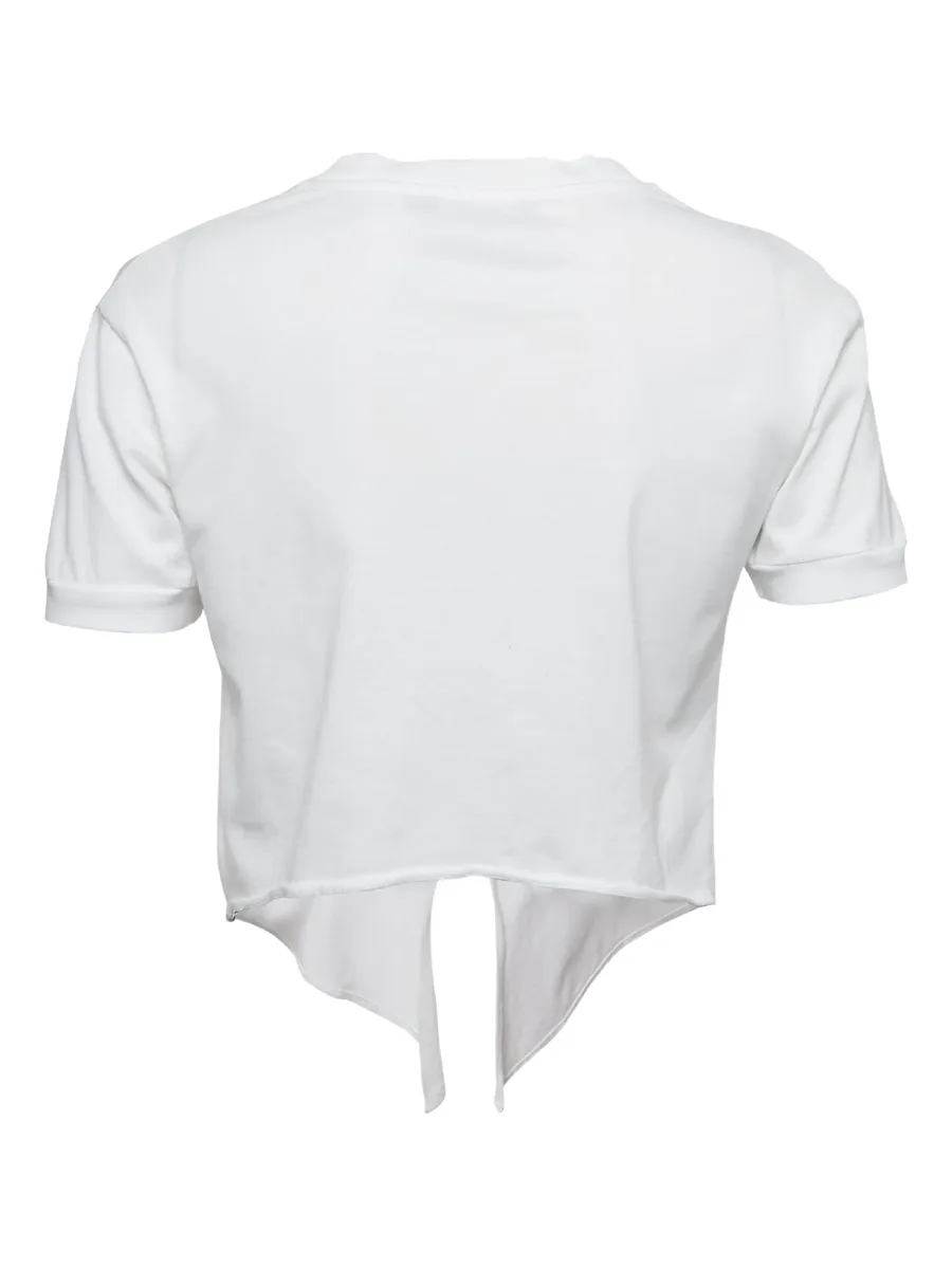 2000s logo-embroidered split-hem top 4