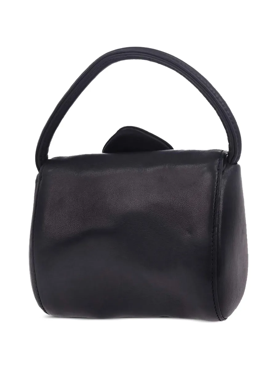 1990-2000s flower-detail leather tote bag 4