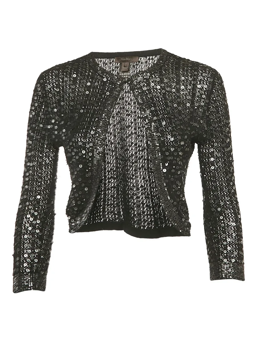 pre-owned sequin-embellished cardigan 2