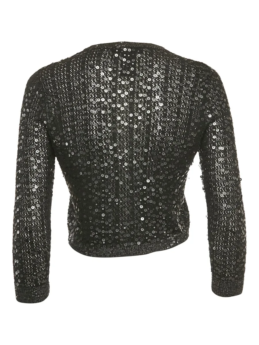 pre-owned sequin-embellished cardigan 3