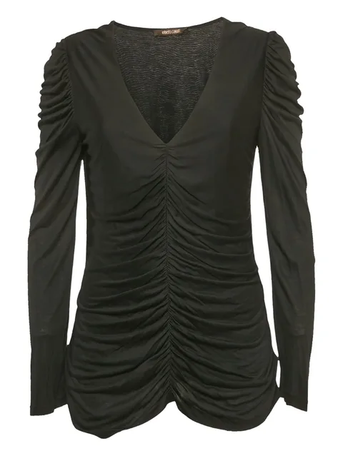 ruching long-sleeve top
