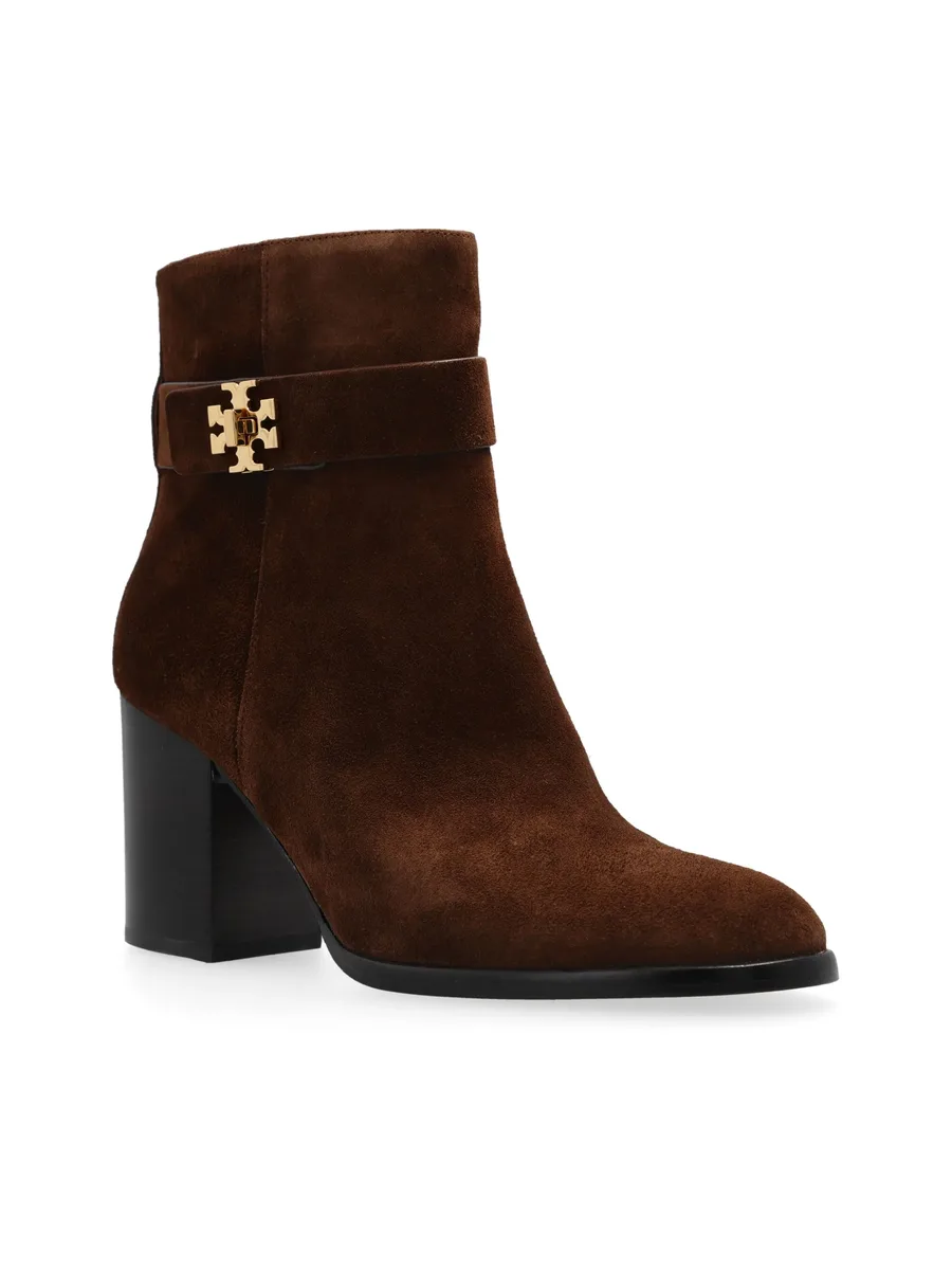 90mm logo-plaque suede ankle boots 7