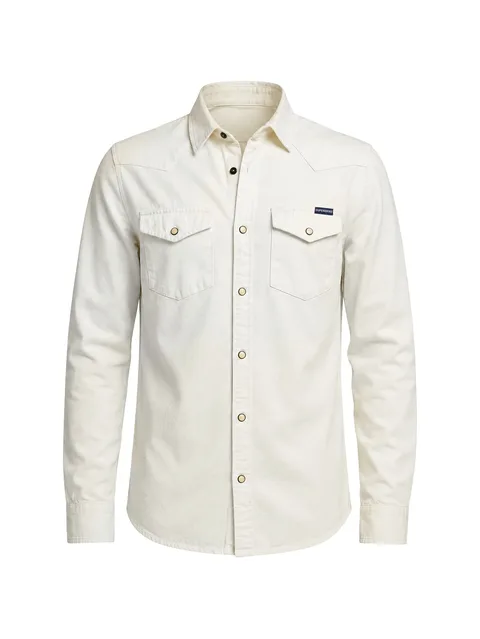 Western-style panelled shirt