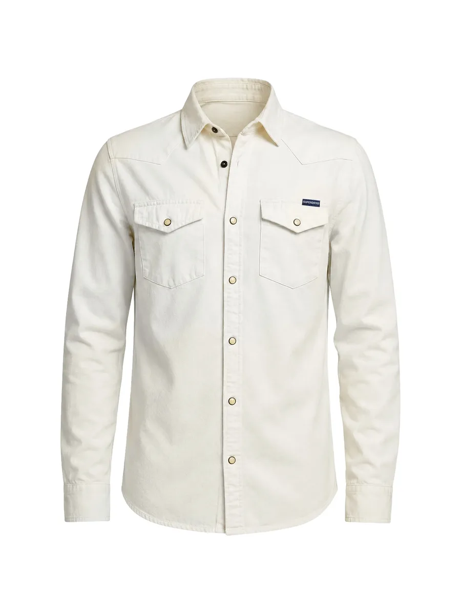 Western-style panelled shirt 1