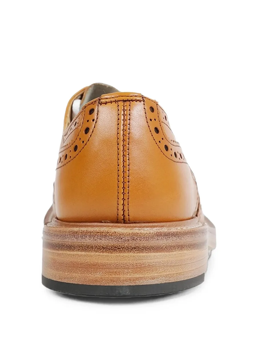 perforated leather DDerby shoes 3