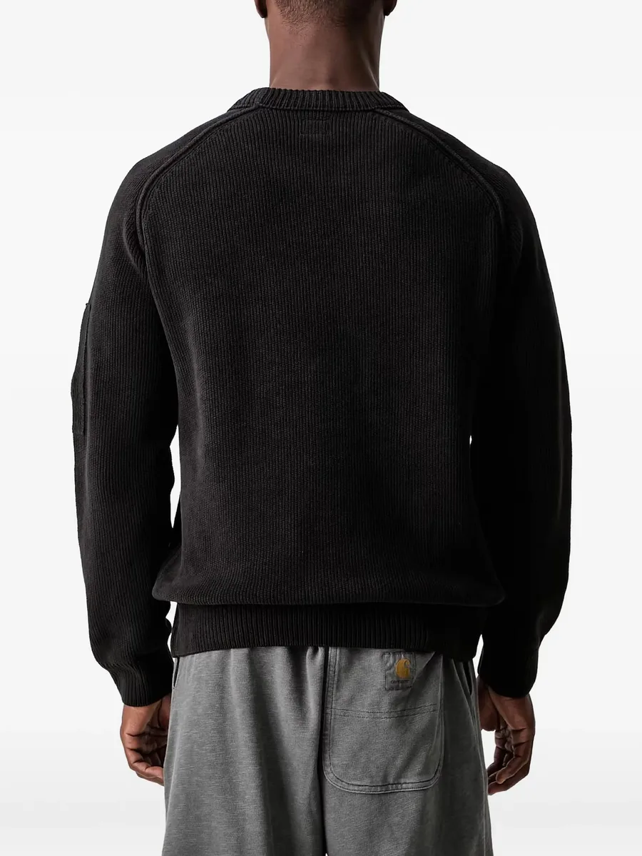 chenille cotton lens crewneck sweater 2