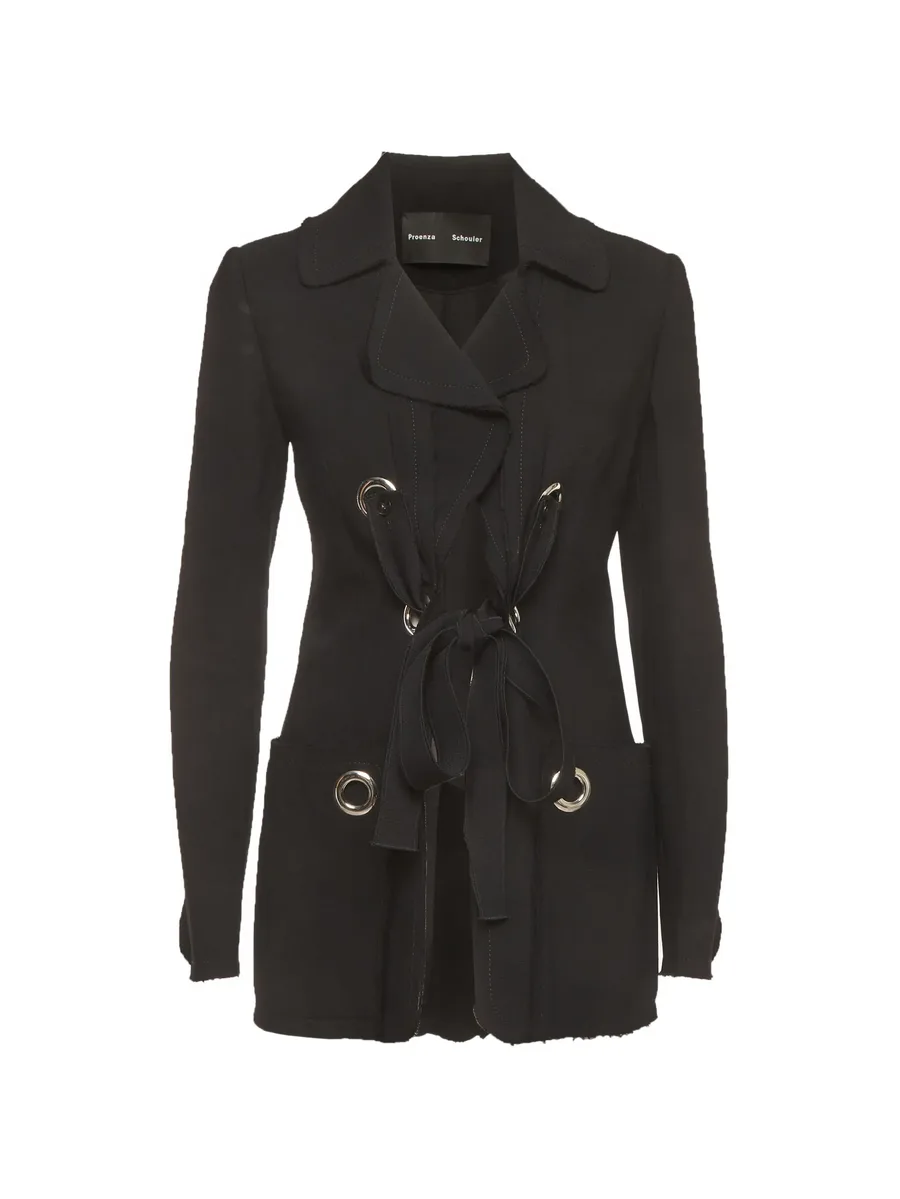 tie-front jacket 1