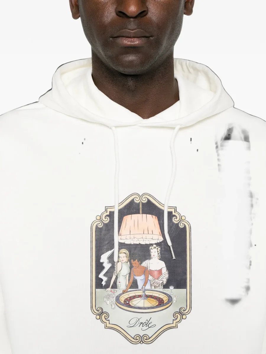 graphic-print drawstring hoodie 5