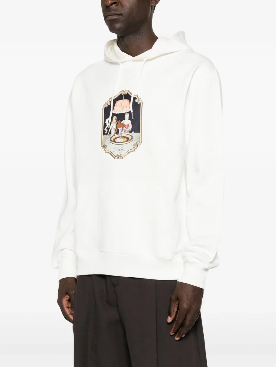 graphic-print drawstring hoodie 3