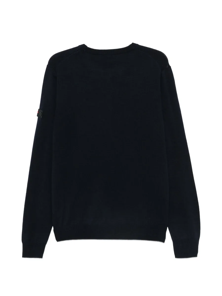 logo-patch crew-neck sweater 2