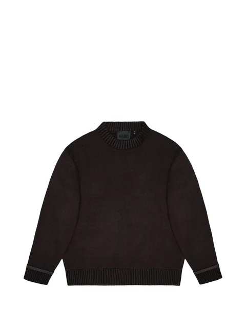 ribbed-knit crew-neck sweater